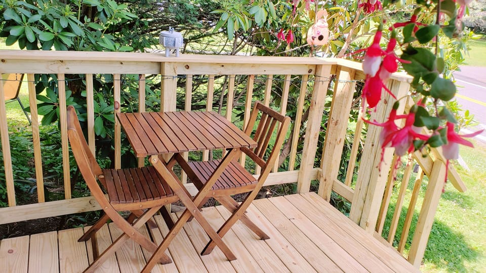 Relax on our brand new porch (summer 2019)