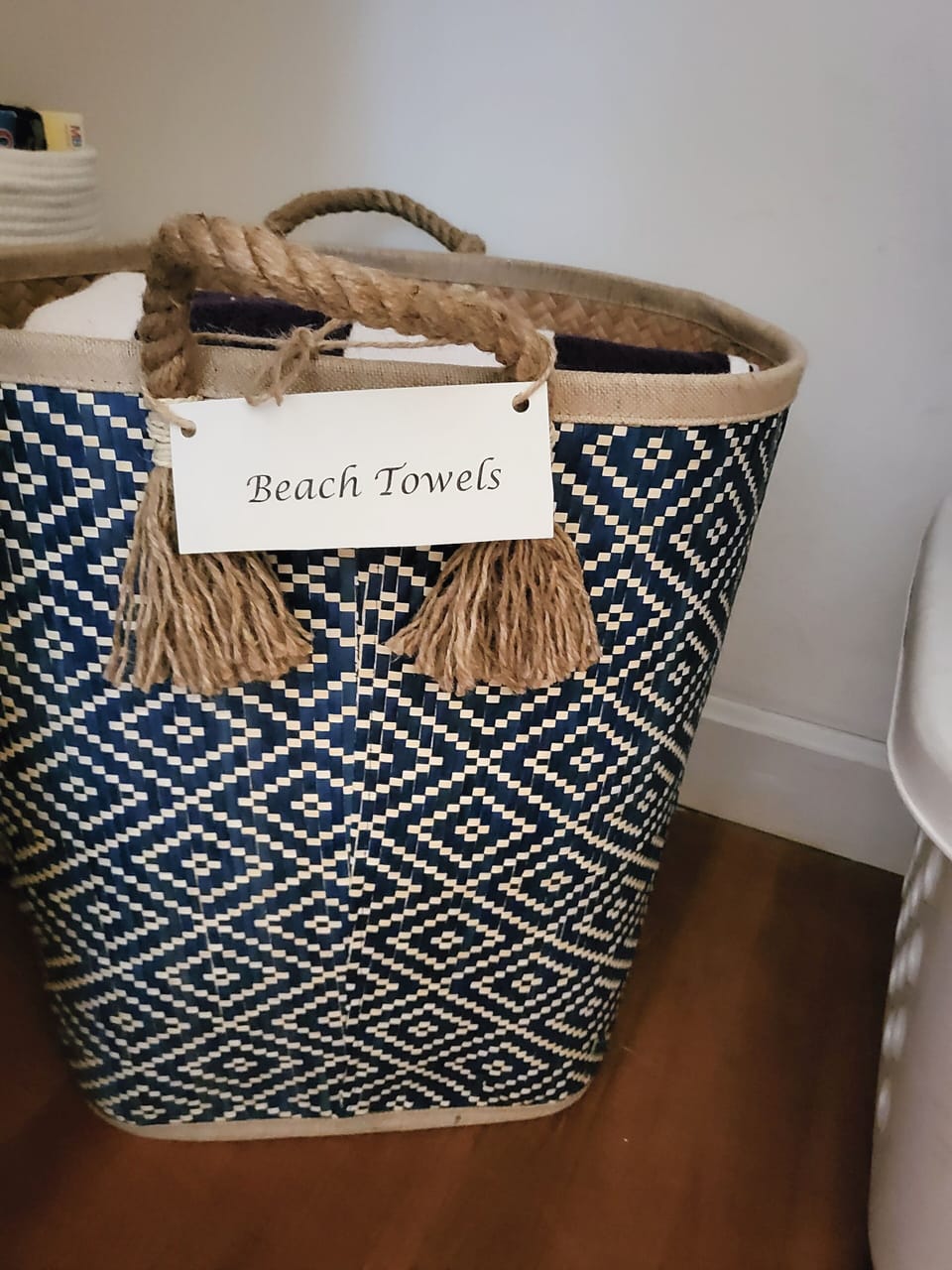 Beach towels- master closet