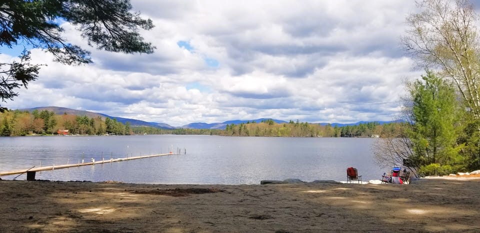 Large beach shared with 17 cottages. Dock space dependent on availability. 