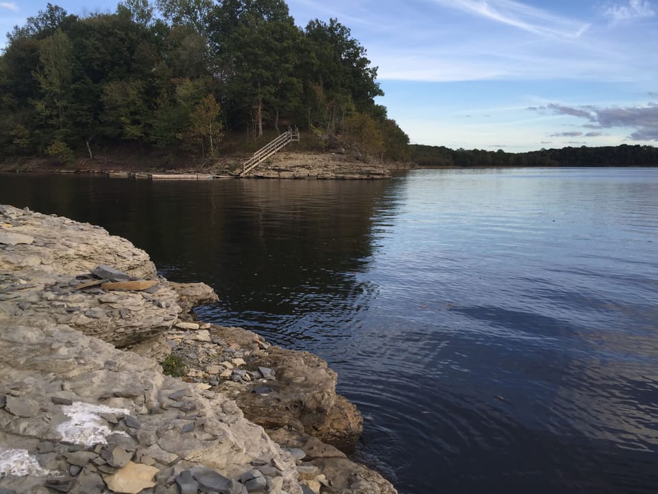 Entrance to cove from Skaggs creek