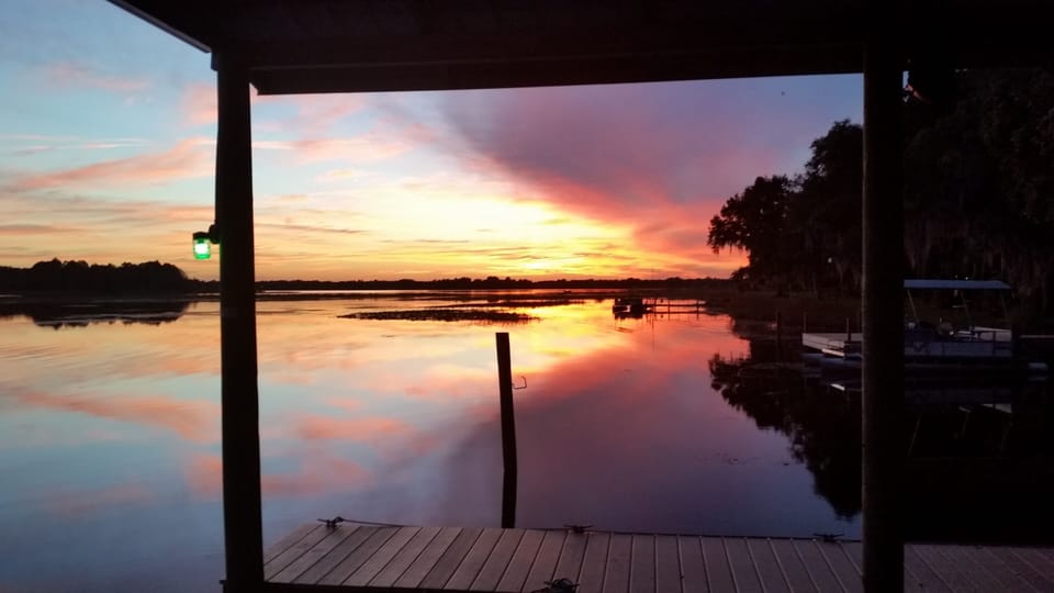 Sunset off the dock