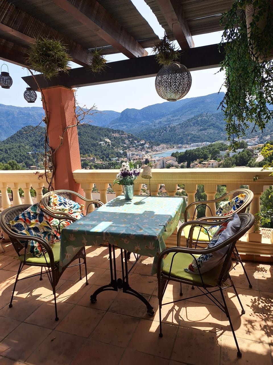 Fantastic views across Port Soller and the Tramuntana Mountains