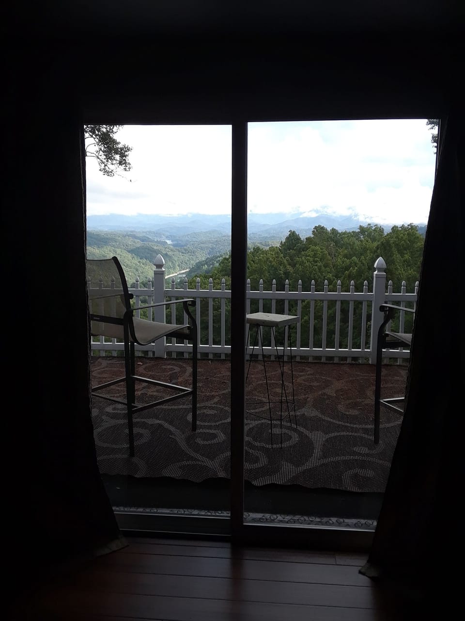 View from upstairs master