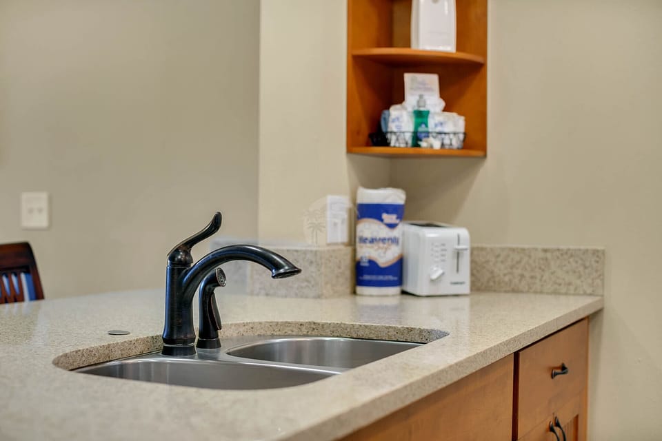Kitchen with granite counter tops