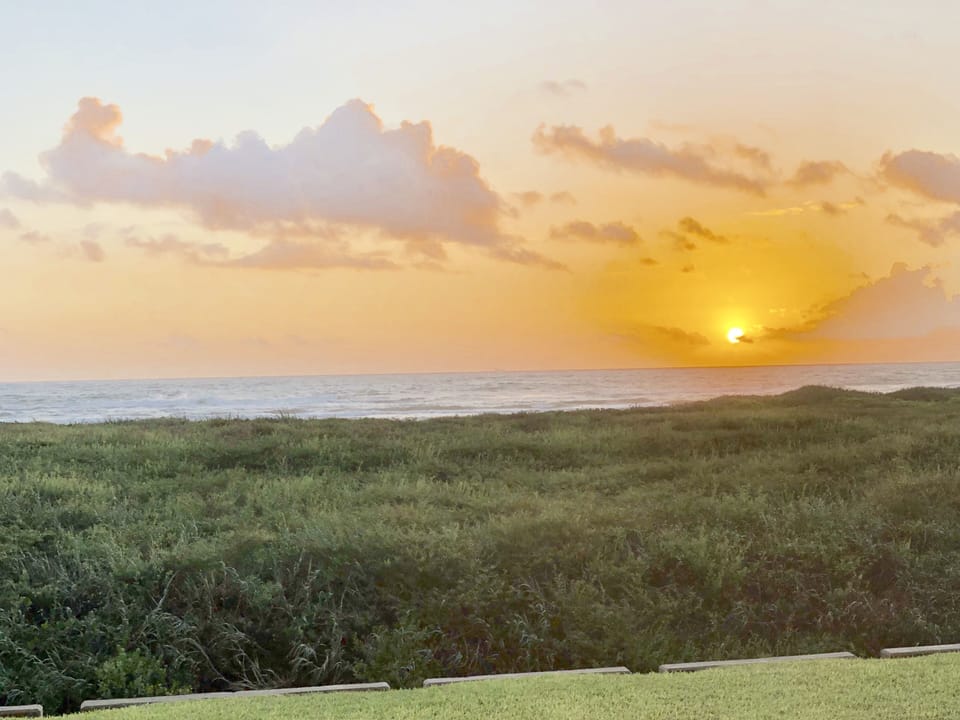 Sunrise from our condo