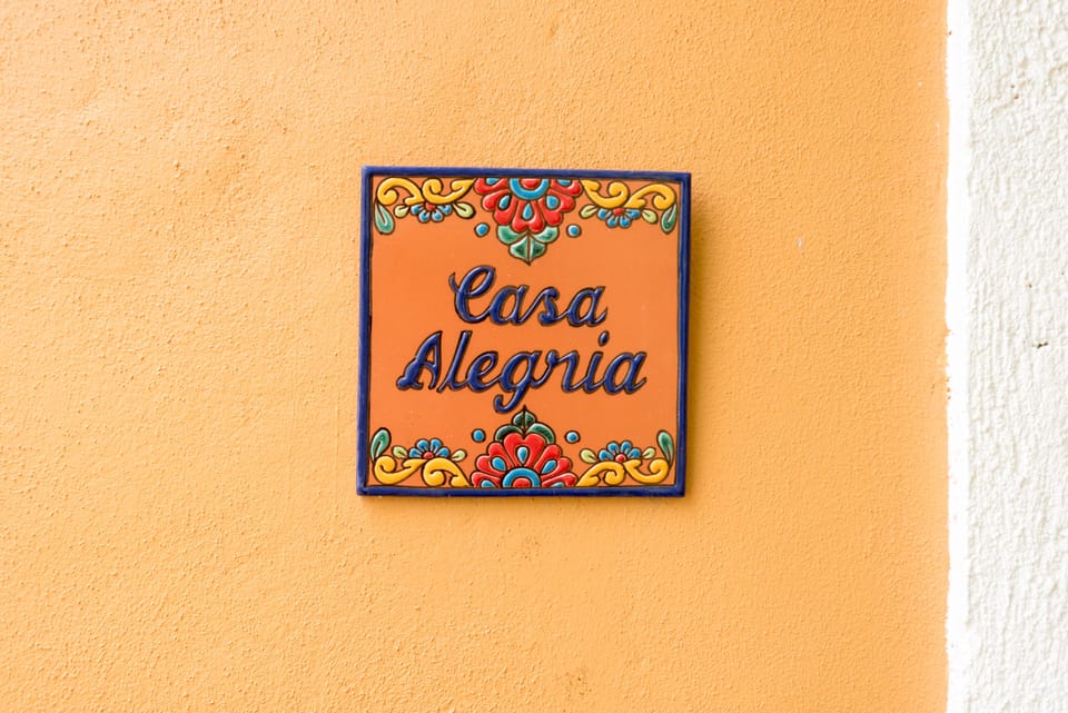 Casa Alegria sign