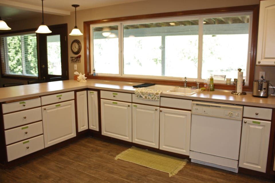 Kitchen on 1st Floor .  Looks at River