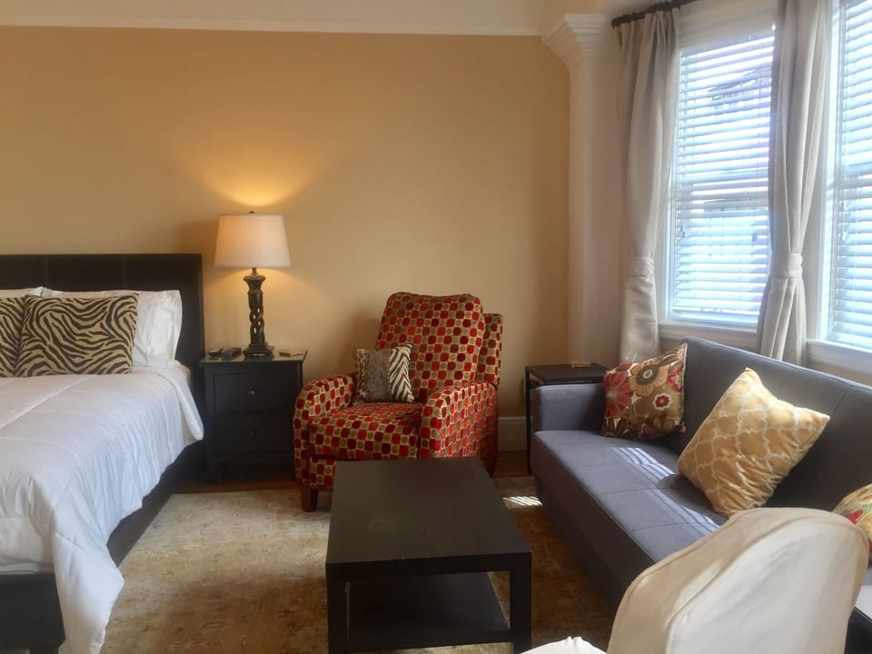 Living room bedroom area