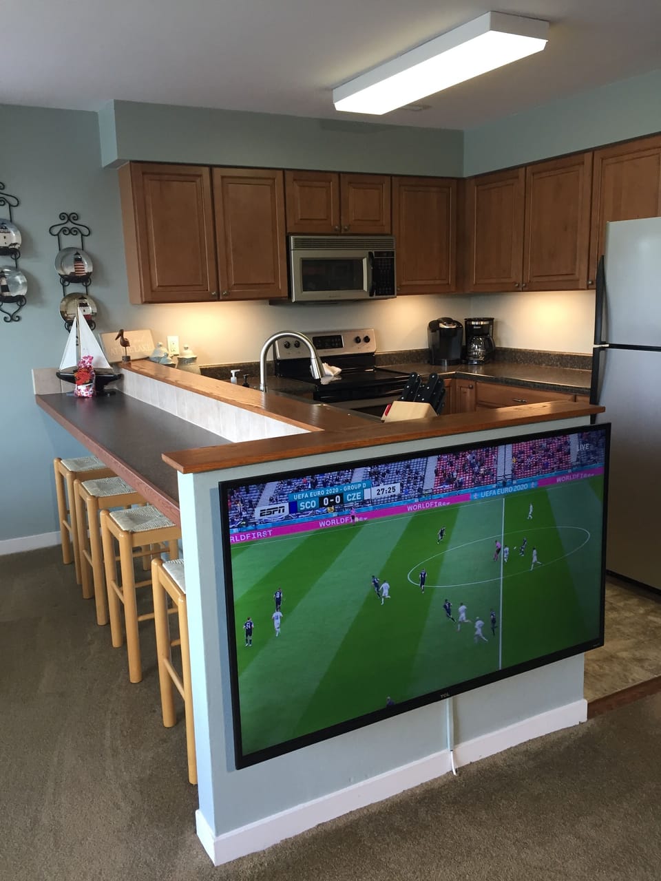 View of Kitchen from the Living Room