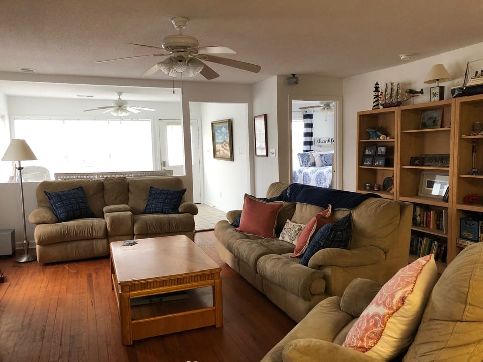 Lots of den seating