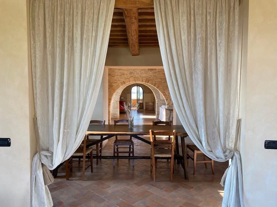 View into dining area