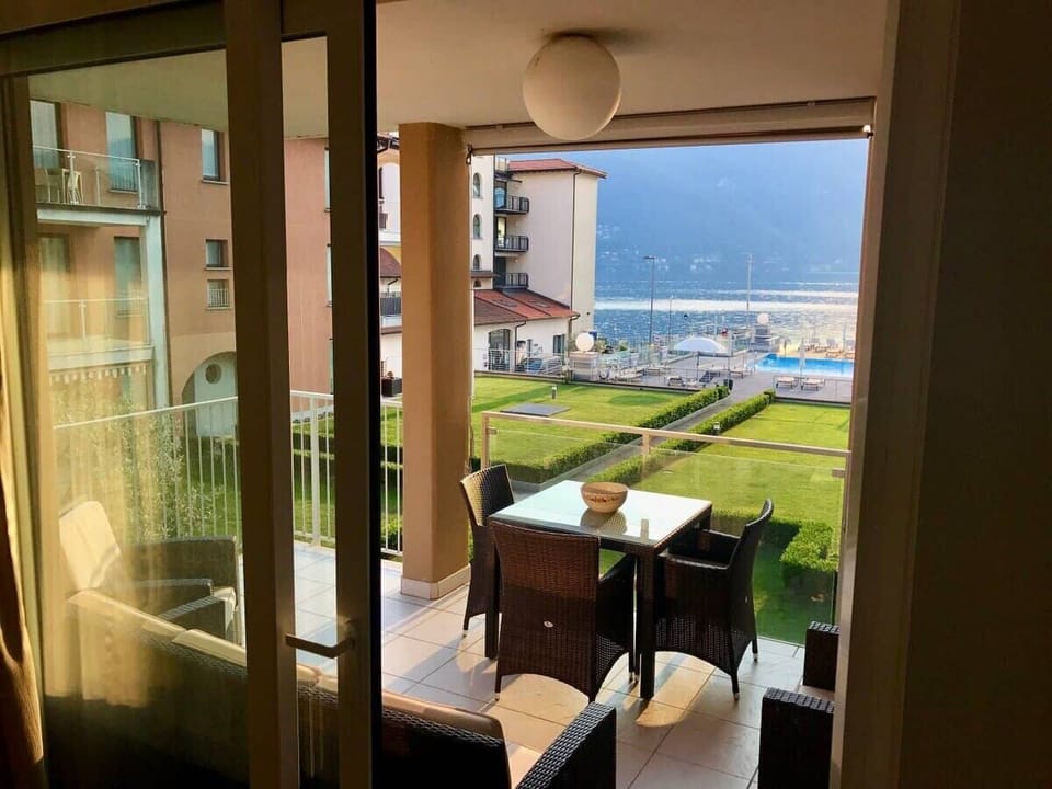 Lake views from private terrace