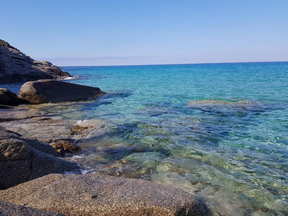 Rocks at the end of Solanas beach