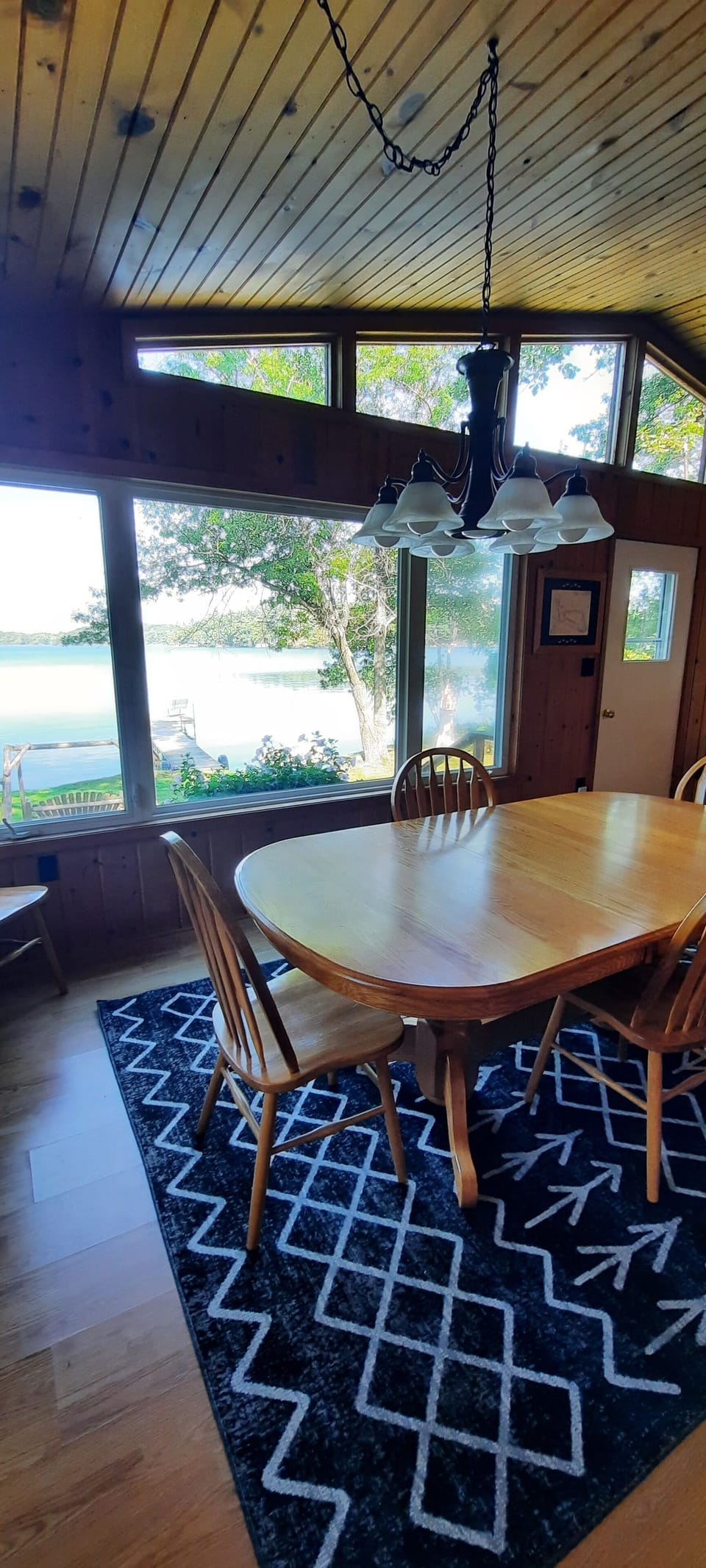 View of the lake from the dining room