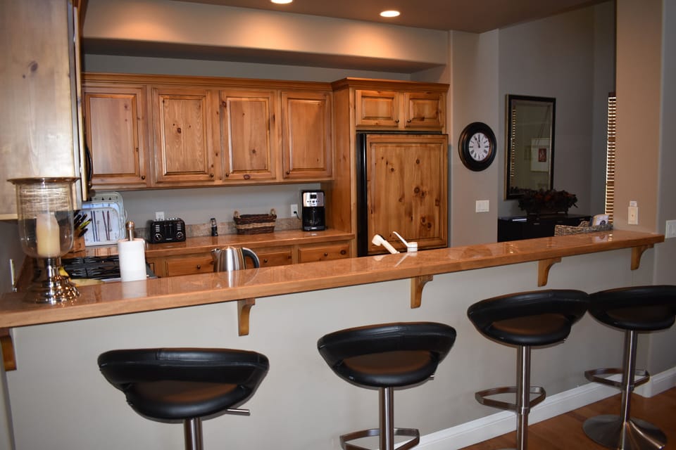 Kitchen is perfect for socializing