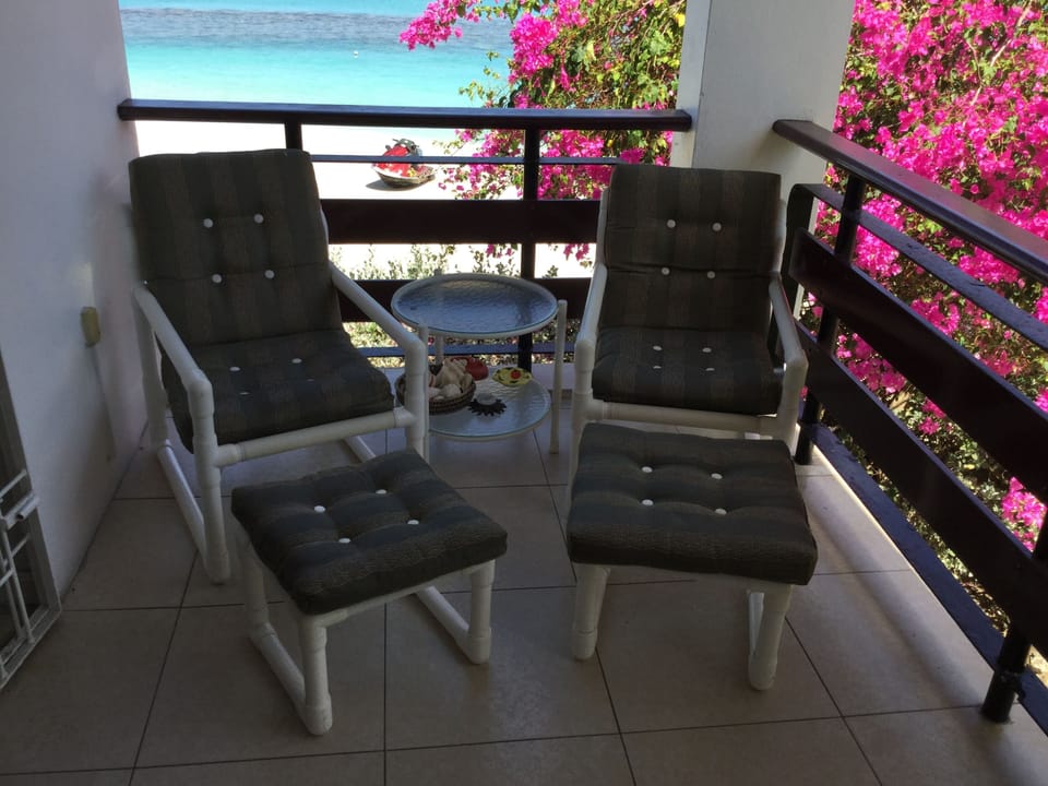 Balcony and beach view  