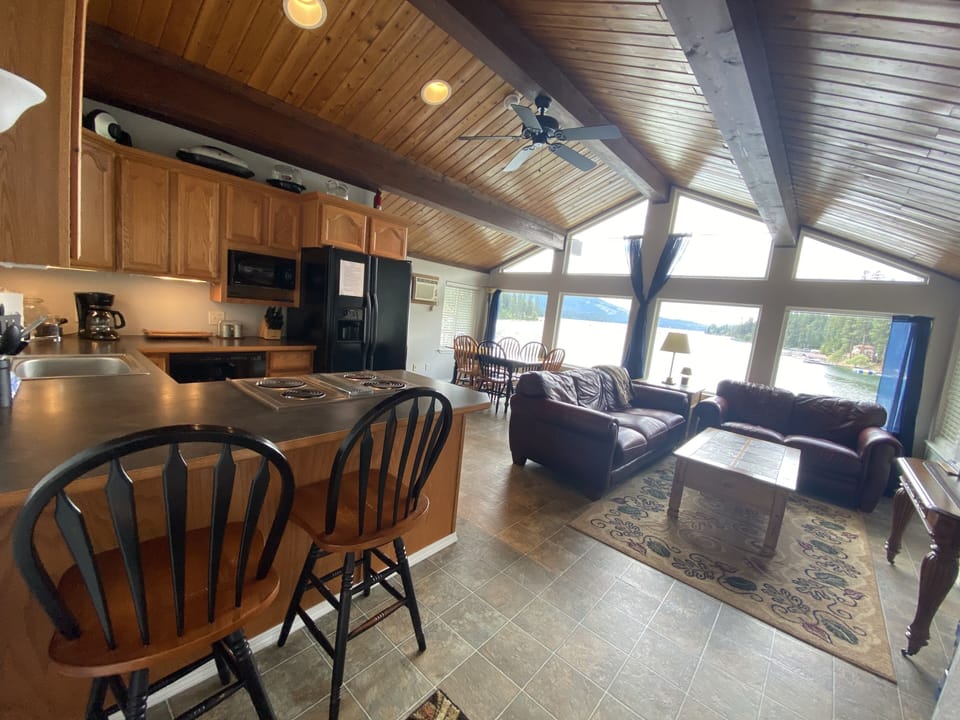 Kitchen, Living Room and Dining Area