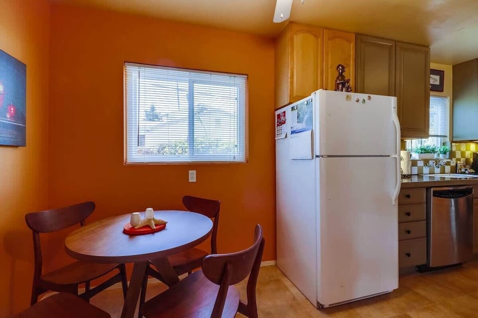 Kitchen table.