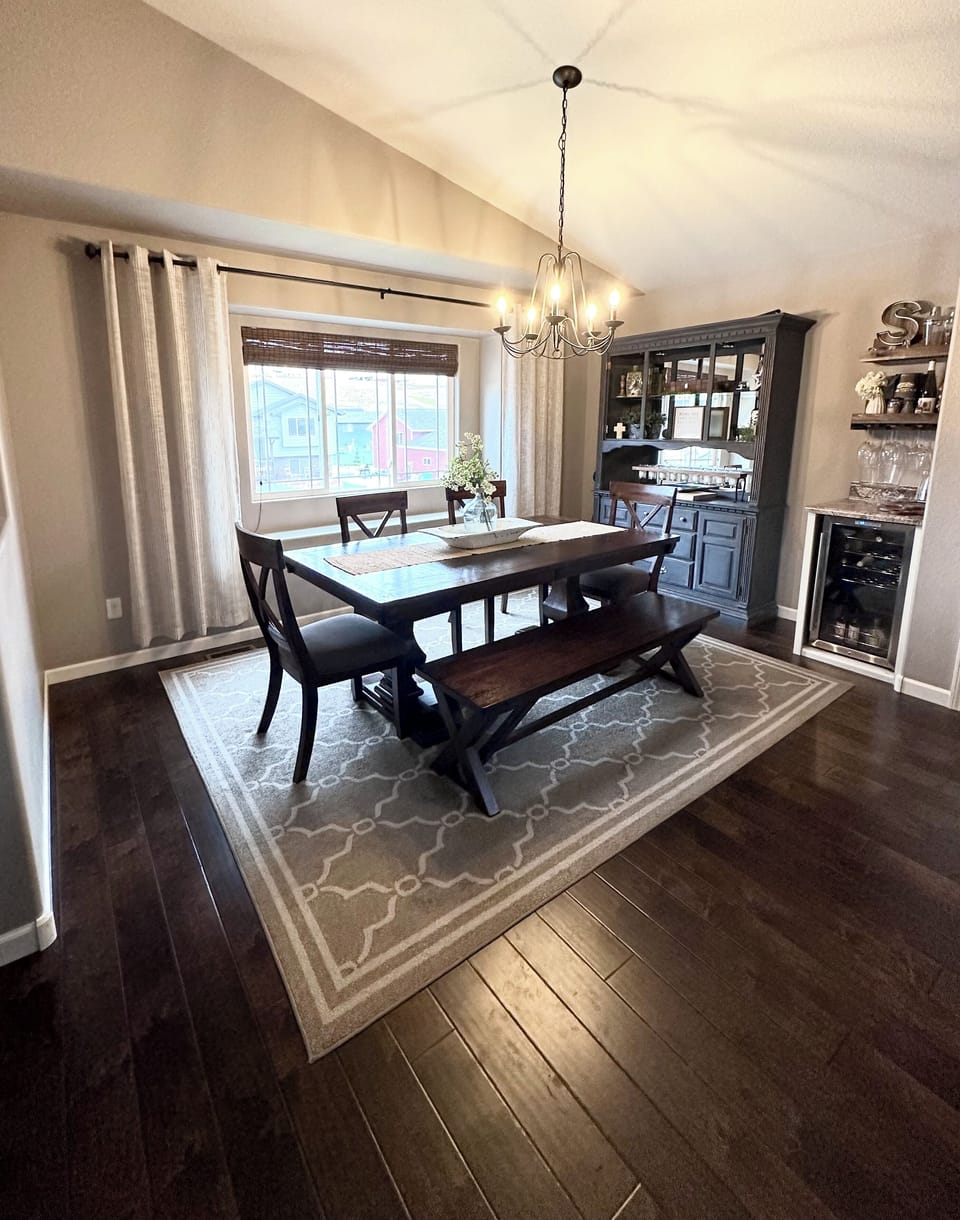 Upstairs dining area.