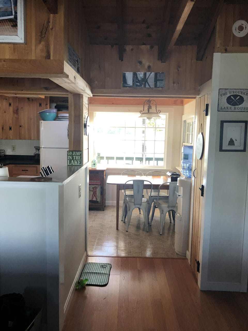 Kitchen overlooks Timber Island
