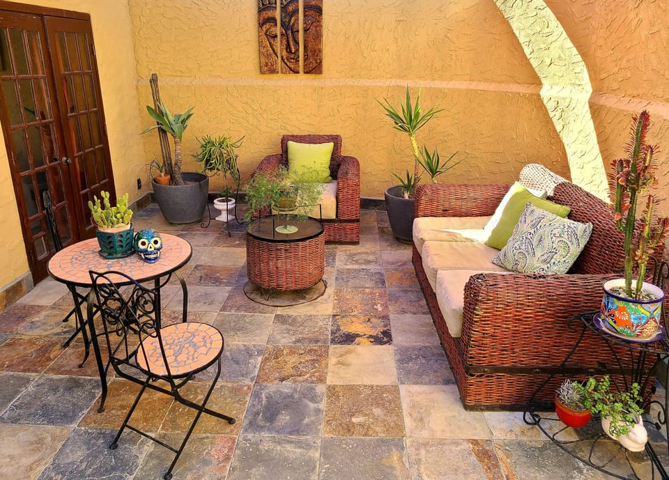 private courtyard patio