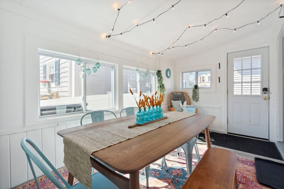 Open the door to our back cottage and walk right into our newly renovated dining space!