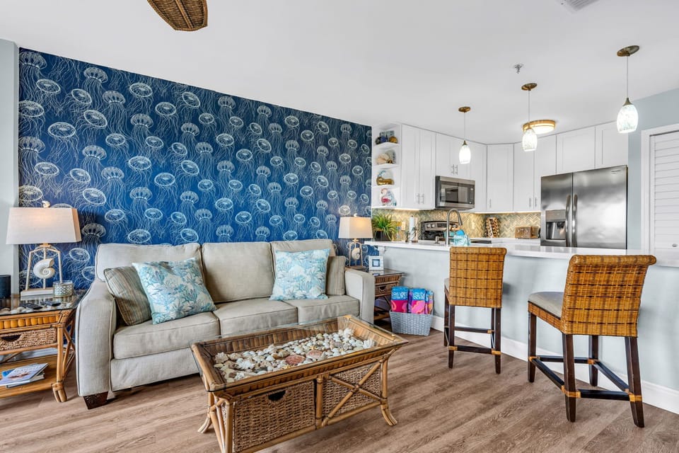 Living room and Kitchen Counter