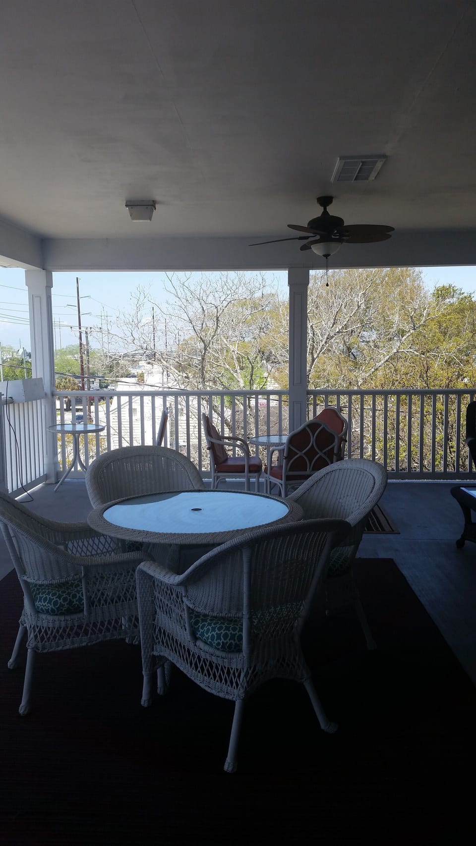 Covered porches on each floor