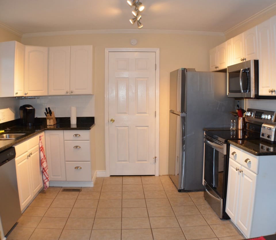 Granite countertops and all new stainless appliances.