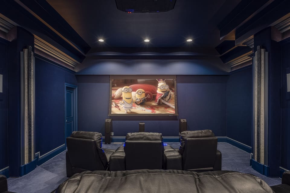 Professional surround sound movie theater