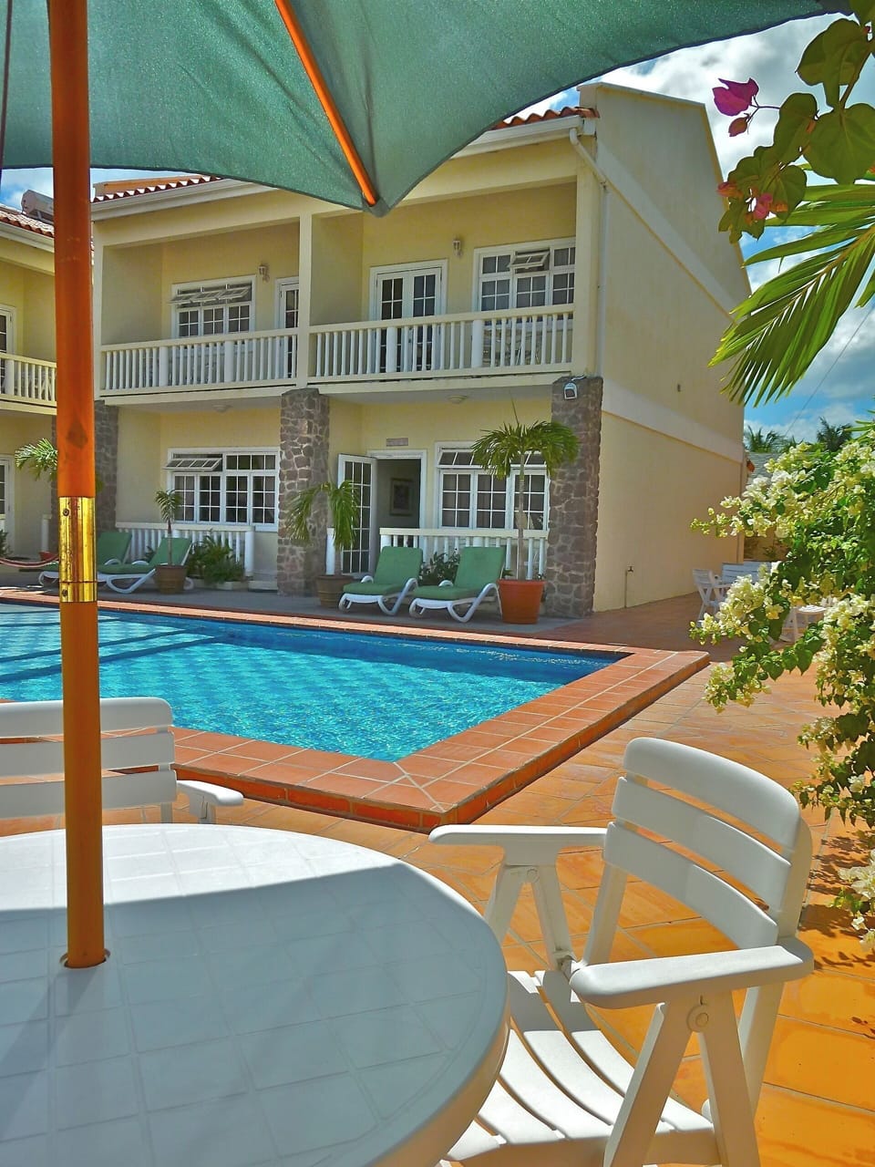 Your table by the pool.