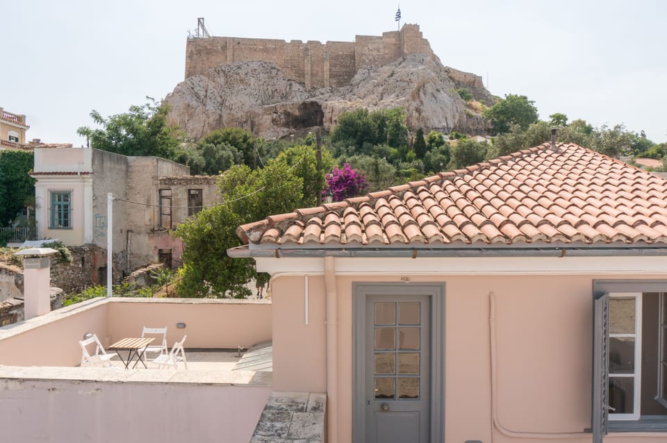 Private roof terrace at the foot of the Acropolis!