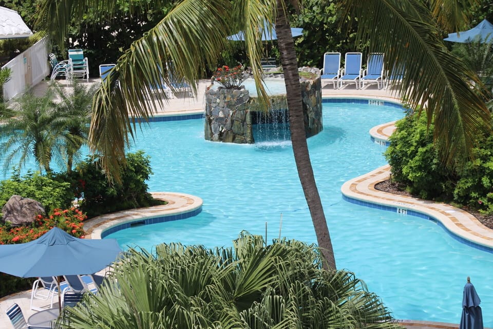 Beautiful Pool with Grotto Rock Wall