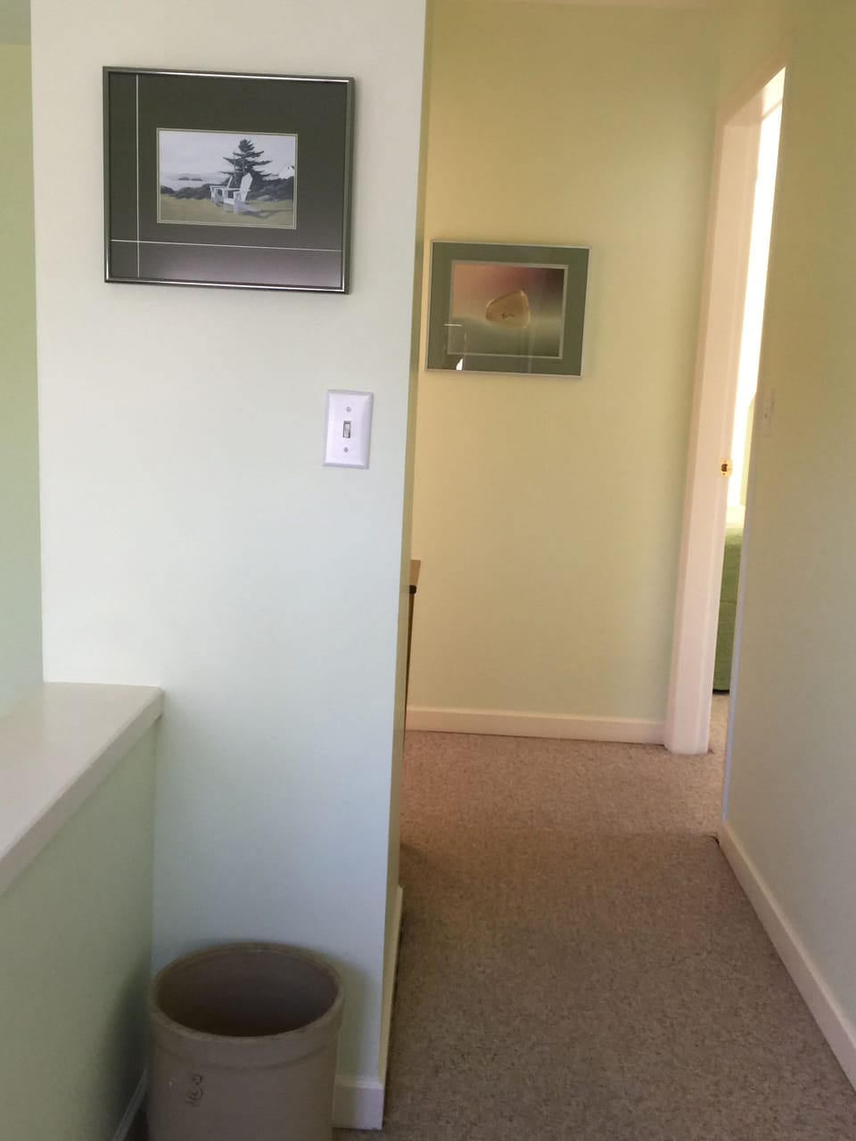 Original art (hall, bedroom floor)