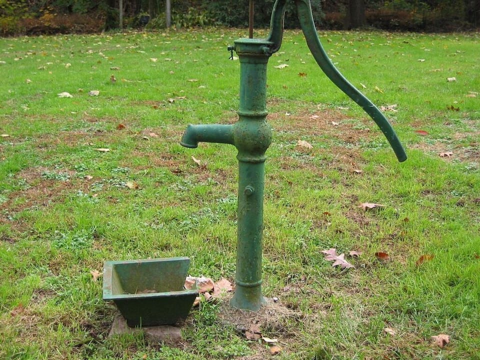 Hours of fun here; prime the pump upon first use by pouring a little water in the top