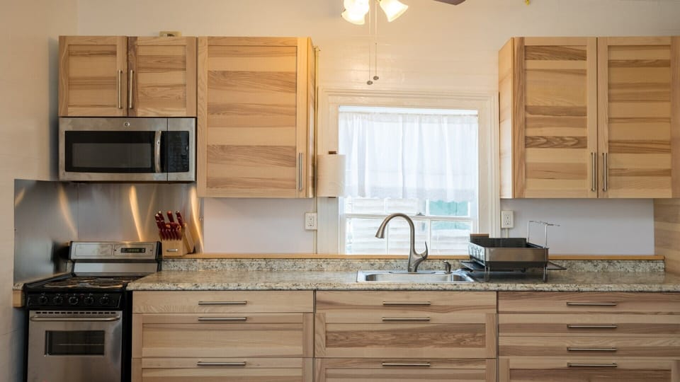  Brand new kitchen with stainless steel appliances