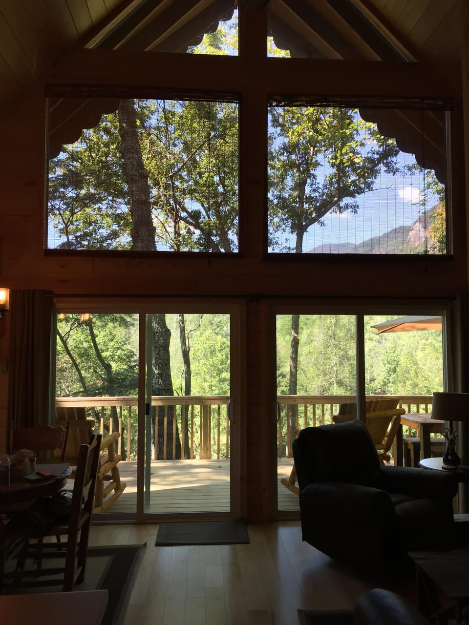 Living room looking out
