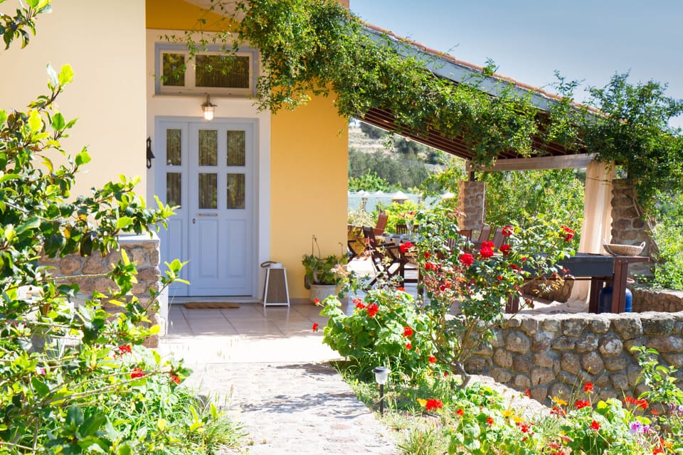Exterior entrance and garden