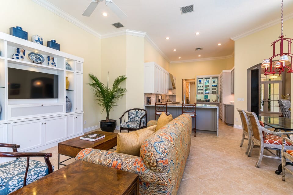 Large TV in family room
