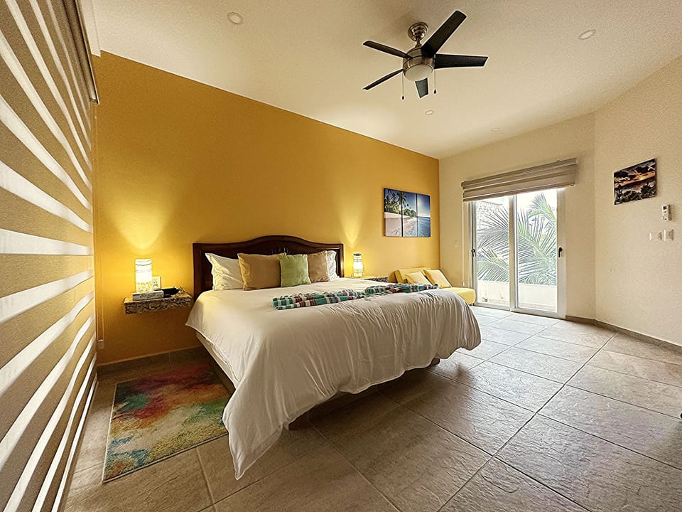 Bedroom 2 has two terraces to enjoy