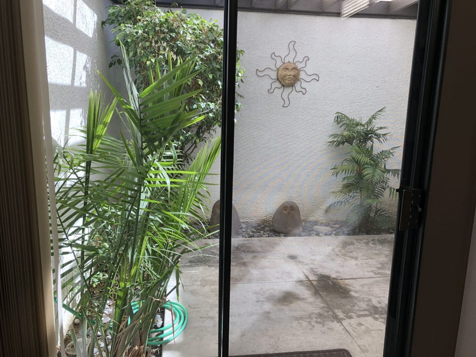 Atrium off of Master Bedroom and dining area.