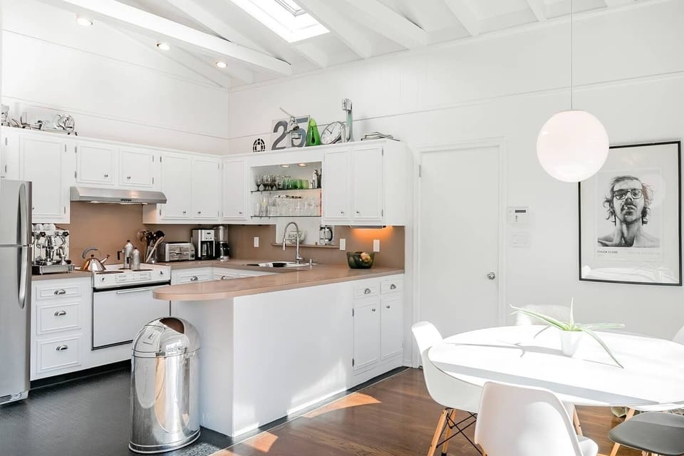 kitchen and dining area