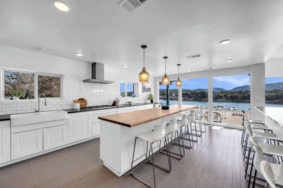 Kitchen is stocked with cookware essentials