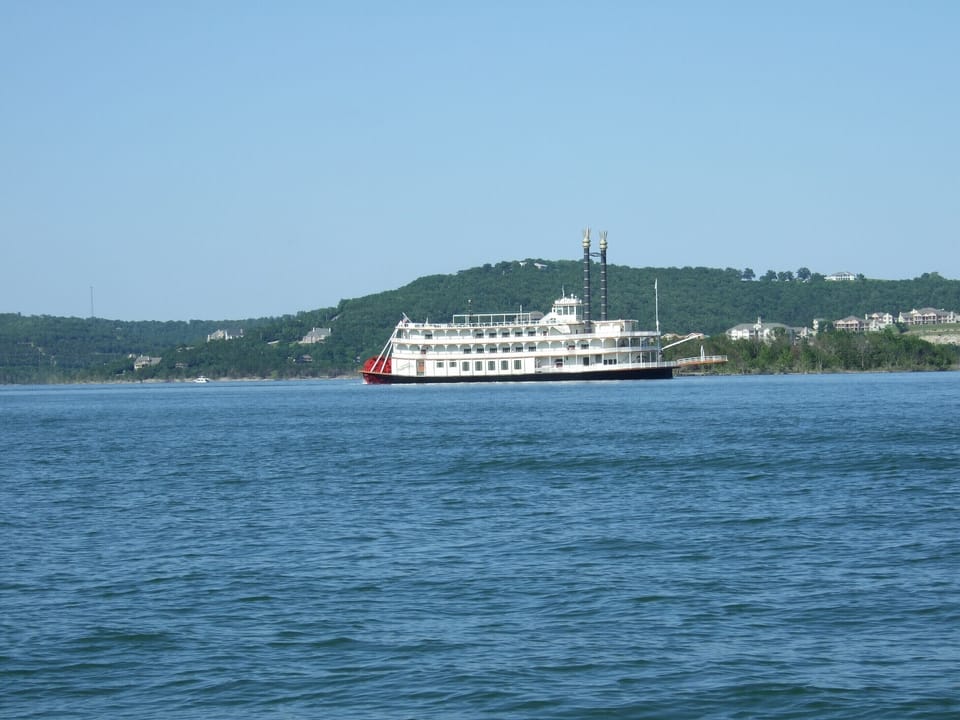 The Branson Belle river boat right off our pointe 