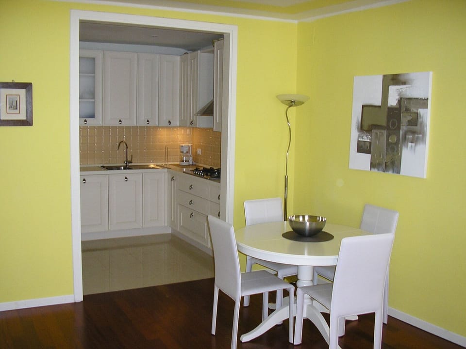 Dining area and kitchen