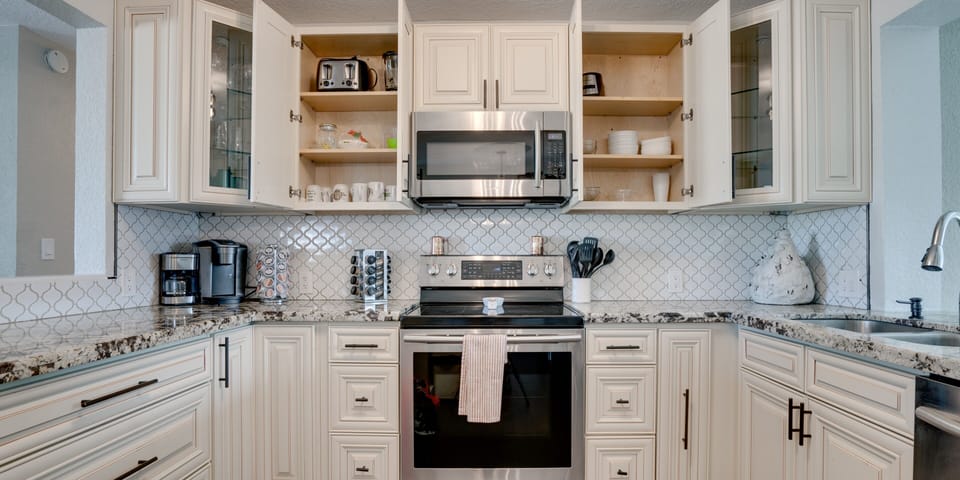 fully equipped kitchen area