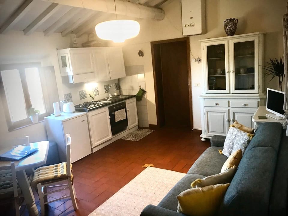 Large living room area with cable tv 