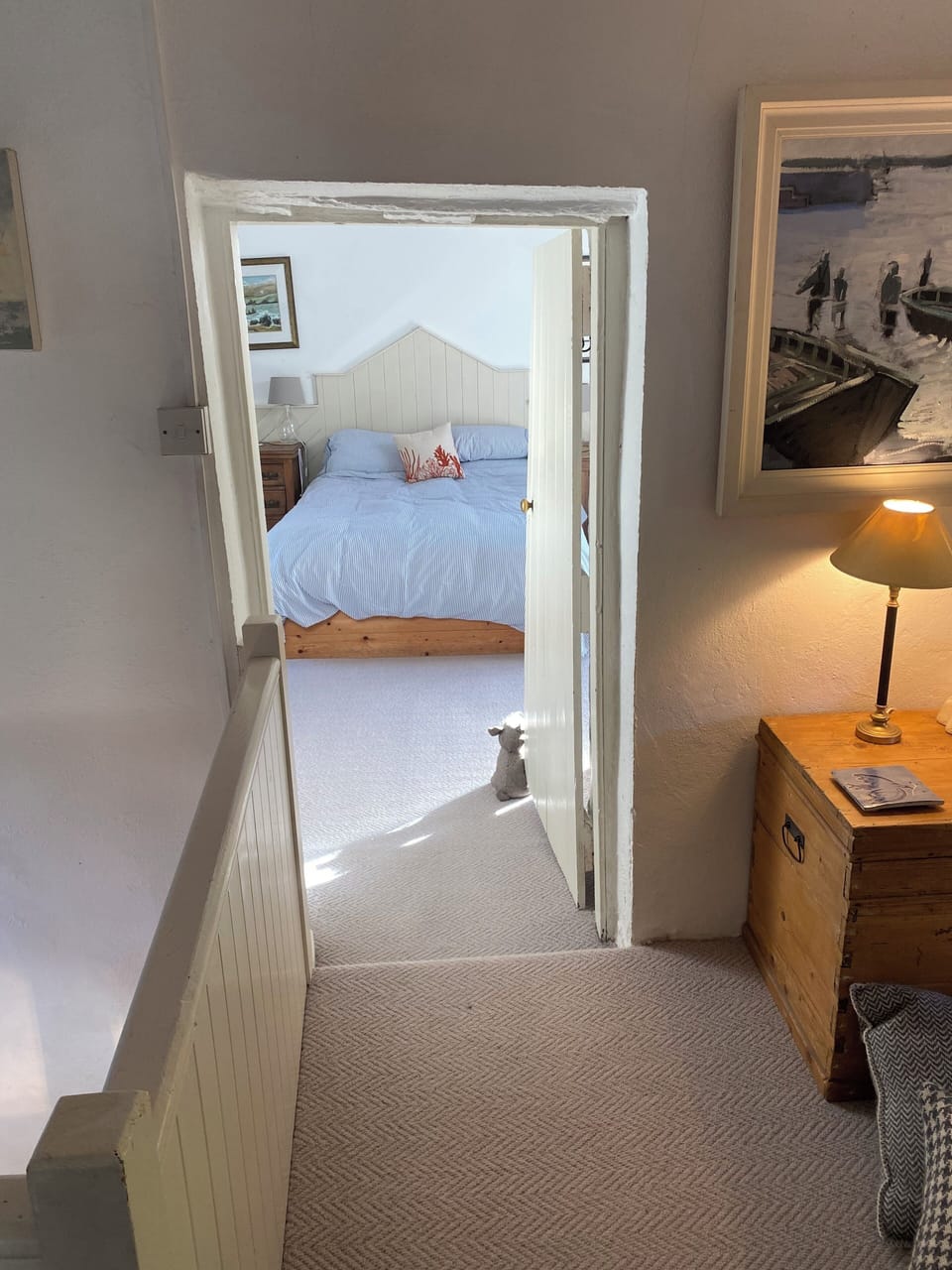 From the landing into the large double bedroom