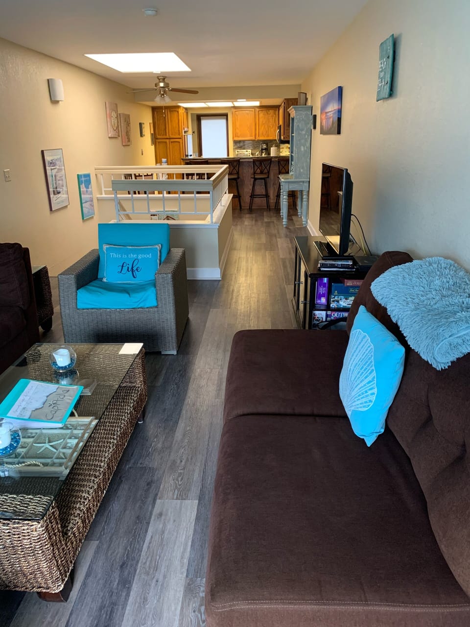 Living Room With Pullout Full Bed