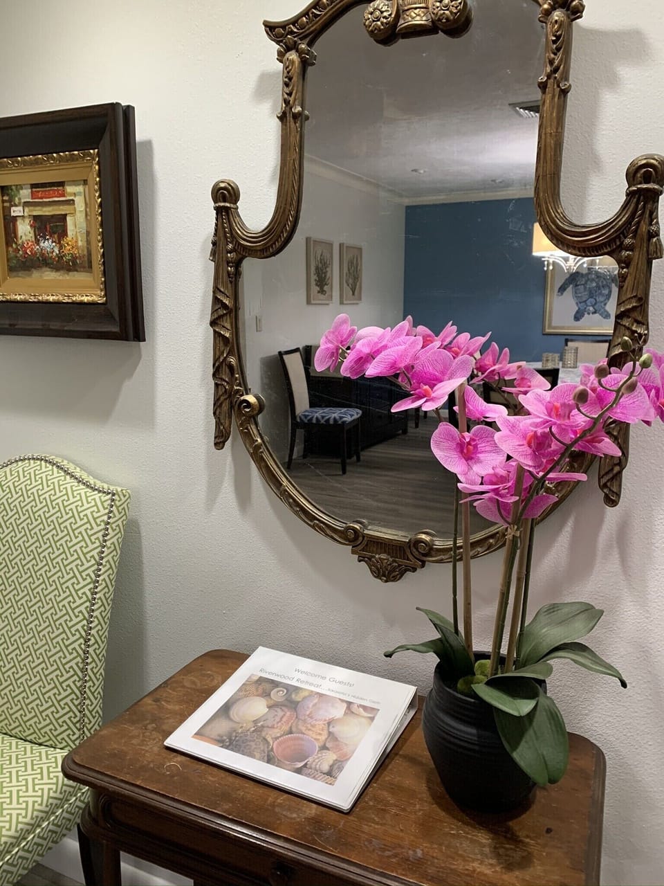 House guidelines manual in foyer